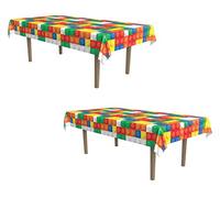 léopard 54947 2 pièces Blocs Housses de Table, 137,2 x 274,3 cm, Multicolore