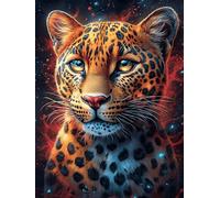 Léopard aux taches lumineuses 1000 Pièces Puzzle Pour Ado En Carton Anti-Déchirure Haute Densité Faune sauvage et animaux de compagnie Facile Débutant Jeu De Société Idée Cadeau Anniversaire Petit Pri