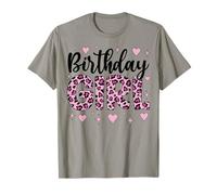 Leopard Cheetah Birthday Girl Animal Party T-Shirt