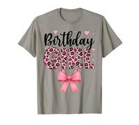 Leopard Cheetah Birthday Girl Animal Party T-Shirt