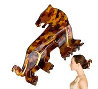 Leopard Claw Clip, Animal Shape Hair Clamp, Non-Slip Hair Clip, Fashion Hair Accessories, Hair Styling Headpiece, Cute Animal Hair Clips, Trendy Claw Hair Clip for Birthday Holiday