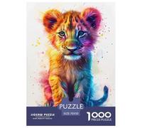 Léopard Cubs Puzzle 1000 Pièces Adultes Enfants Animaux Puzzles 1000 Pièces Jeux D'adresse Décor À La Maison 70x50cm/1000pcs