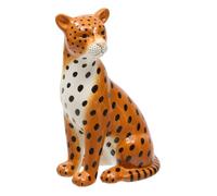 Léopard déco Crush H.20,5cm orange - Atmosphera Créateur d'intérieur