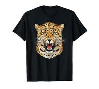 Léopard féroce Kenya Tanzanie Vintage Safari Portrait T-Shirt