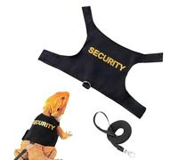 Leopard Gecko Leash - Dragon Barbe Réglable | Gilet De Sécurité Confortable Pour Animaux De Compagnie, Harnais Anti-fuite Anti-fuite Pour La Marche En Plein Air, Laisse De 4,76 Pieds Pour R