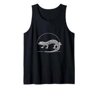 Léopard Gecko Line Art Reptile Wildlife Design Débardeur