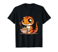 Leopard Gecko Reptile Lizard Japanese Kawaii Ramen Love T-Shirt
