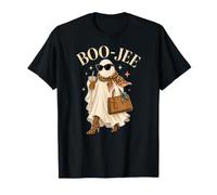 Leopard Ghost Coffee Boo-JEE Halloween Boujee Femme T-Shirt