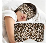 Léopard Guépard Amour de léopard, Masque de sommeil pour la maison, les voyages et le travail posté, couvrant entièrement les yeux et bloquant la lumière