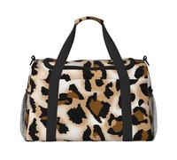 Léopard Guépard Amour de léopard,Sacs de Sport, Sacs de Voyage bandoulière pour Le Sport, Sacs de Voyage Grande capacité pour Femmes et Hommes