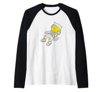 Leopard in Space Cat of Predator Manche Raglan