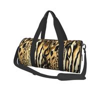 Léopard Lion Peau De Tigre Bringé en Fourrure, Sac de Voyage de Grande capacité, Sac à Main Rond, Sac de Voyage de Sport, fourre-Tout, Sac de Fitness