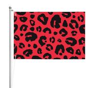 Léopard Lion Tigre Animal Pri,Drapeau de jardin, bannière décorative, drapeau double face, 2 x 3 pieds, pour extérieur et intérieur