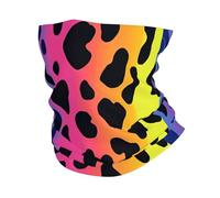Léopard Néon Arc-en-Ciel Homme Femme Echarpe Tête Pirate Multi-Usage Balaclava Élastique Couvre-Chef pour Motorcycle Bike Escalade