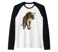 Léopard Panthère Fauve Doux Grand Chat Panthère Léopards Manche Raglan