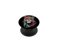 Léopard Panthère Fauve Doux Grand Chat Panthère Léopards PopSockets PopGrip Adhésif