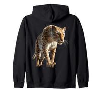 Léopard Panthère Fauve Doux Grand Chat Panthère Léopards Sweat à Capuche
