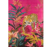 Léopard Peinture Diamant Painting Kit, 5D Animal Diamond Painting Adulte, DIY Peinture Diamant Canevas Kit Complet Adulte, Diamond Art Point de Croix Enfant, Murale Décor, Cadeau 130x100cm, Model 171