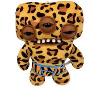 (Leopard)Porte-clés peluche de collection Fuggler avec fourrure courte douce pour enfants cadeau et décoration
