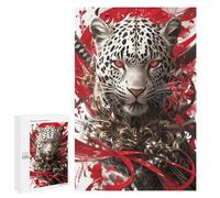 Leopard Power Art Print Puzzle 1000 Pièces Educa Jouet en Bois Cadeau Unique Décoration Intérieure Jeu Éducatif Challenge Toy Adultes Et Enfants À Partir De 14 Ans 1000 PCS