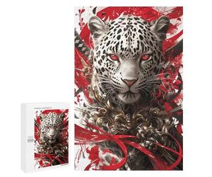 Leopard Power Art Print Puzzle 1000 Pièces Educa Jouet en Bois Cadeau Unique Décoration Intérieure Jeu Éducatif Challenge Toy Adultes Et Enfants À Partir De 14 Ans 1000 PCS