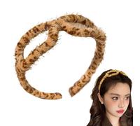 Leopard Print Headband, Stylish Eyeglass Shaped Makeup Hair Hoop, Soft Elastic Hairband for, Face Washing, Spa, Beauty Routine, Hair Accessory for Women and Girls, 1 Piece