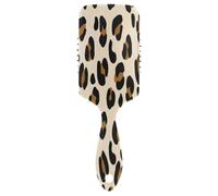 Leopard Print Light Beige Air Cushion Brush Peigne démêlant Brosse à cheveux Femme
