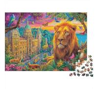 Léopard Puzzle 1000 Pièces pour Adults Et Enfants, Jeu De Défi Intellectuel Puzzles38x26cm/1000pcs