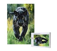 Léopard Puzzle Animal 500 Pièces Adultes, DIY Puzzles Classiques Art avec Boîte d'emballage et Photos de Référence, Relaxation/Soulagement du Stress/Jeux Amusants, Creatif Cadeau pour Femme M-1351