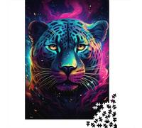 Léopard Puzzle Mini 1000 Pièces pour Adultes | 52x38cm Carton Décoration Maison Finition Lisse Cadeau Anniversaire Détente