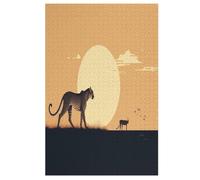 Léopard Puzzles Adulte - Puzzle en Bois 1000 Pièces - Challenge - Adultes Et EnfFourmis Dès 12 Ans 78×53cm