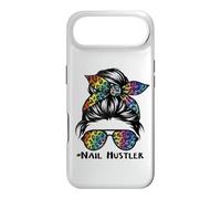 Leopard Rainbow Nail Hustler Nail Tech Techniques Nail Boss Coque pour iPhone Air