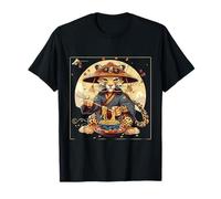 Léopard Ramen Samouraï Warrior Nouilles Japonaises Ramen Lover T-Shirt