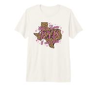 Léopard Rose « She's from Texas I Can Tell » T-Shirt Haut de Gamme