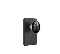 Léopard Sauvage, Pleine Lune, Ciel Nocturne, prédateur, Puissance féline PopSockets PopWallet pour MagSafe