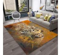 Léopard Savane Faune Guépard Tapis Salon Tapis Chambre Tapis Enfants Tapis 3D Imprimé Doux Flanelle Tapis 80 X 120 Cm / 31,5 X 47,2 Pouces - Polyester Doux Au Toucher Facile À Nettoyer -4A9L0W3W0D2O5R