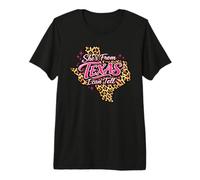 Léopard She's from Texas I Can Tell T-Shirt Haut de Gamme