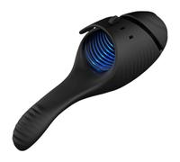 Leopard - stimulateur gland rechargeable - silicone noir