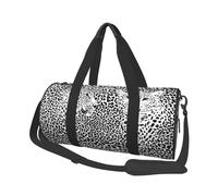Léopard Tigre Imprimé Noir Et Blanc, Sac de Voyage de Grande capacité, Sac à Main Rond, Sac de Voyage de Sport, fourre-Tout, Sac de Fitness