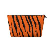 Léopard Tigre Orange, Trousse de Toilette Trousse de Maquillage Sac à cosmétiques Trousse de Toilette de Voyage Portable