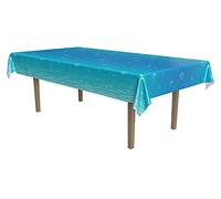 léopard Under the Sea Nappe, 54 par 274,3 cm, Bleu clair/blanc