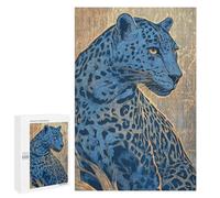Leopard Wildlife Art Print -1 Puzzle 1000 Pièces Educa Jouet en Bois Cadeau Unique Décoration Intérieure Jeu Éducatif Challenge Toy Adultes Et Enfants À Partir De 14 Ans 1000 PCS