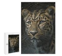 Leopard Wildlife Art Print Puzzle 1000 Pièces Educa Jouet en Bois Cadeau Unique Décoration Intérieure Jeu Éducatif Challenge Toy Adultes Et Enfants À Partir De 14 Ans 1000 PCS