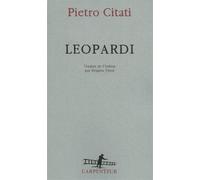 Leopardi - Pietro Citati - L'arpenteur - broché - Roman