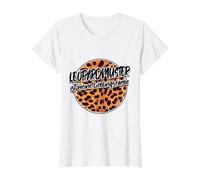 Léopardprint Leopardmuster ist Meine Lieblingsfarbe Cheetah T-Shirt Graphique avec Valeur, Femme, Blanc, XS