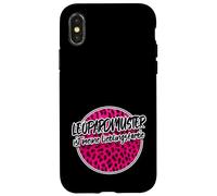 Léopardprint Leopardmuster Rose Punk Lieblingsfarbe Cheetah Coque pour iPhone X/XS