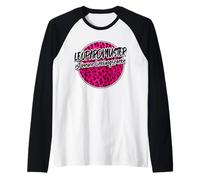 Léopardprint Leopardmuster Rose Punk Lieblingsfarbe Cheetah Manche Raglan