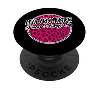 Léopardprint Leopardmuster Rose Punk Lieblingsfarbe Cheetah PopSockets PopGrip Adhésif