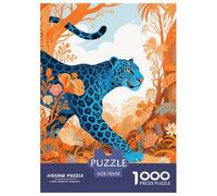 LéopardPuzzle 1000 Pièces Animaux Adultes Et Enfants, Puzzle De Qualité Supérieure, Illustration Originale, Jeu Éduchatif, Peinture Art 70x50cm/1000pcs