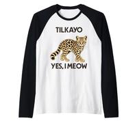 Leopardus Tilcayo Oui, Je miaule Humour Manche Raglan